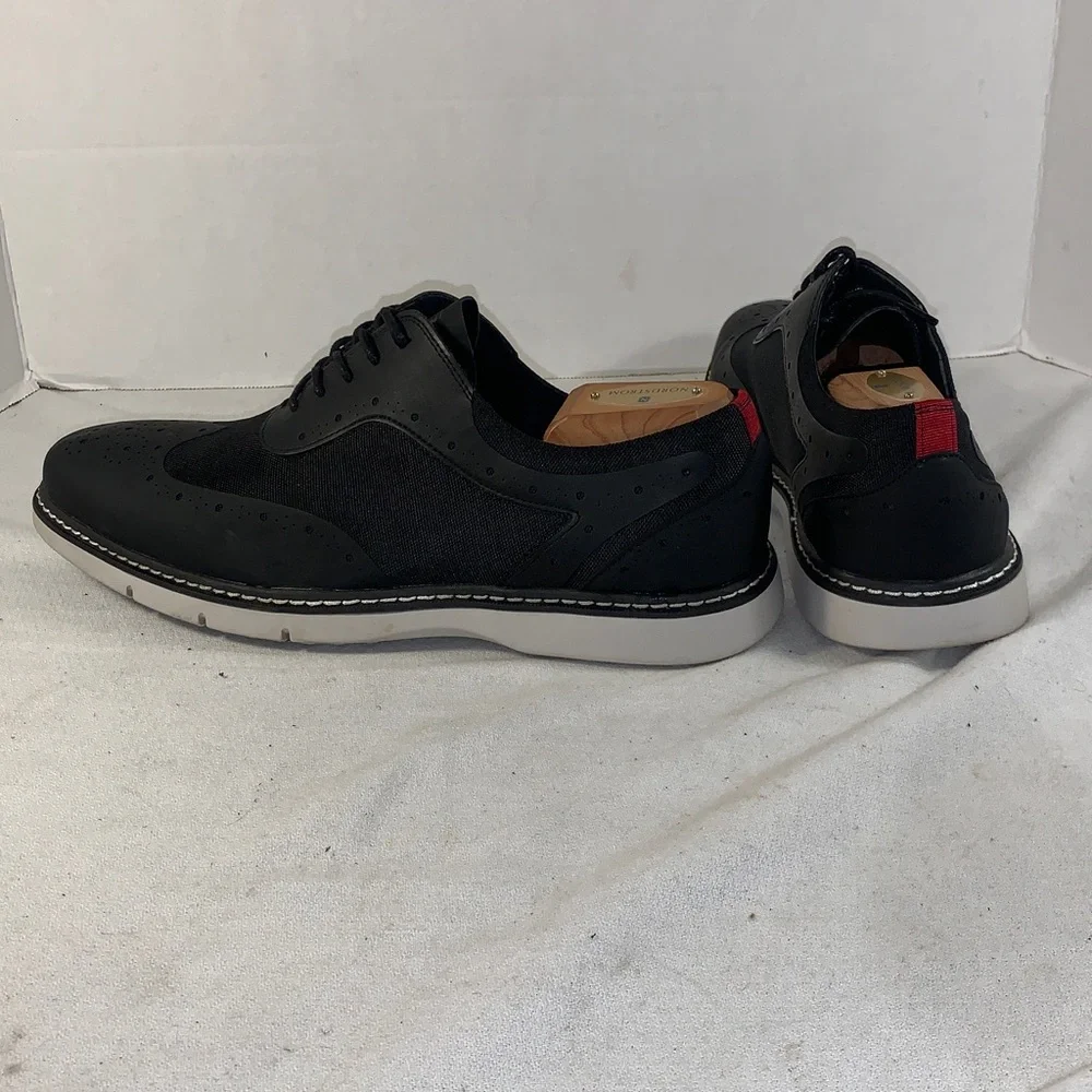 Stacy Adams Men's Summit  Black Wingtip Dress Shoes - Classic Lace-Up Oxford
